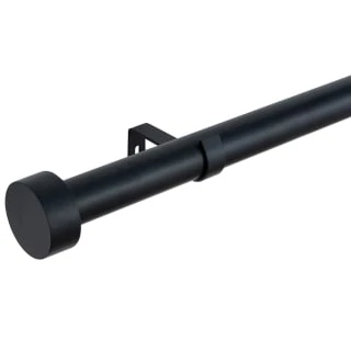 B&M Black Stud End Curtain Pole 70 - 120cm 3 B&M Black Stud End Curtain Pole 70 - 120cm