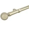 B&M Shiny Gold Orb Curtain Pole 120 - 220cm -Home Furnishings 390239 390240 shiny gold orb round pole 3 1