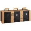 B&M Kitchen Storage Canisters 3pk 2 B&M Kitchen Storage Canisters 3pk -Home Furnishings 390368 set of 3 storage canisters