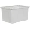 B&M Storage Box With Lid 60L - Grey 1 B&M Storage Box With Lid 60L - Grey -Home Furnishings 391387 grey 60l storage box 2