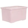 B&M Storage Box With Lid 60L - Dusty Pink -Home Furnishings 391389 dusty pink 60l storage box 3