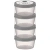 Simply Everyday Stackable Storage Pots 4pk - Grey 1 Simply Everyday Stackable Storage Pots 4pk - Grey -Home Furnishings 392247 4pk stackable storage pots grey