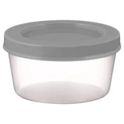 Simply Everyday Stackable Storage Pots 4pk - Grey -Home Furnishings 392247 4pk stackable storage pots grey 2