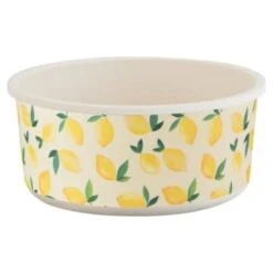 B&M Round Tubs 2pk - Lemons -Home Furnishings 392928 2pk reuse and repurpose round tubs lemon 2
