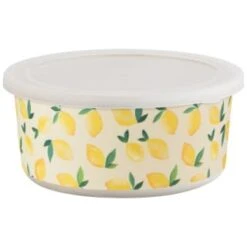 B&M Round Tubs 2pk - Lemons -Home Furnishings 392928 2pk reuse and repurpose round tubs lemon 4
