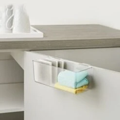 B&M Overdoor Caddy With Hanging Hooks -Home Furnishings 393933 overdoor drawer clear caddy with hanging hooks