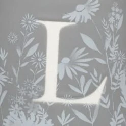 B&M Floral Alphabet Mug (Assorted) -Home Furnishings 394397 floral alphabet mug grey l 2