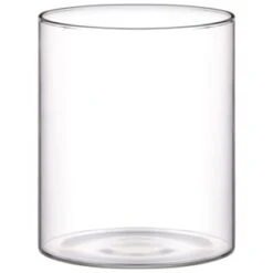 B&M Small Glass Jar With Acacia Wood Lid -Home Furnishings 394439 small glass canister with acacia wood 3