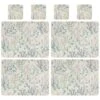 B&M Floral Placemat & Coaster Set 8pc 1 B&M Floral Placemat & Coaster Set 8pc -Home Furnishings 394455 floral placemat and coaster set 8pc group