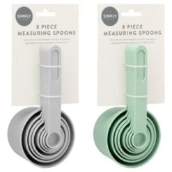 Measuring Spoons 8pk - Mint -Home Furnishings 394506 8 piece measuring spoons group