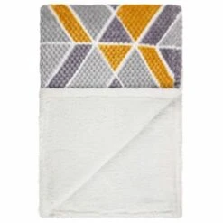 B&M Simply Geo Waffle Throw - Ochre 9 B&M Simply Geo Waffle Throw - Ochre -Home Furnishings 394916 simply geo waffle throw ochre 3