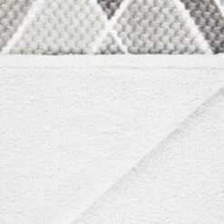 B&M Simply Geo Waffle Throw - Grey -Home Furnishings 394917 simply geo waffle throw grey 3