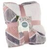 Simply Geo Blush Waffle Throw -Home Furnishings 394918 simply geo blush waffle throw