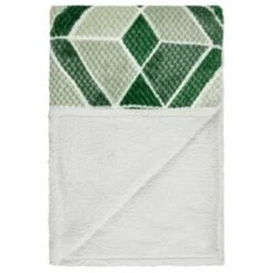 B&M Simply Geo Waffle Throw - Green -Home Furnishings 394920 simply geo waffle throw green 3