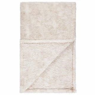 B&M Simply Two Tone Teddy Throw - Natural 5 B&M Simply Two Tone Teddy Throw - Natural - Image 3