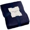 Navy Coral Fleece Throw -Home Furnishings 394951 navy coral fleece 4