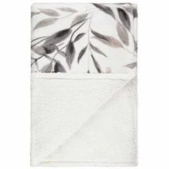 Winston Mono Leaf Sherpa Throw 9 Winston Mono Leaf Sherpa Throw -Home Furnishings 394976 winston leaf sherpa throw mono 3
