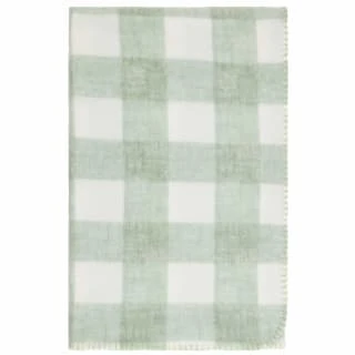Simply Sage & Gingham Polar Fleece Throw 2pk 5 Simply Sage & Gingham Polar Fleece Throw 2pk - Image 3