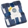 Simply Navy & Gingham Polar Fleece Throw 2pk -Home Furnishings 395029 simply super soft throws 2pk navy gingham