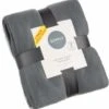 Simply Light Grey & Dark Grey Polar Fleece Throw 2pk -Home Furnishings 395032 simply super soft throws 2pk light grey dark grey