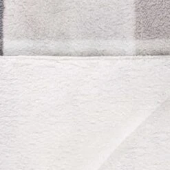 Grey Check Sherpa Throw -Home Furnishings 395038 highland check sherpa throw 3