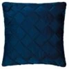 Basket Weave Navy Cushion -Home Furnishings 395341 basket weave cushion navy