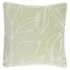 Botanical Green Leaf Stitch Cushion -Home Furnishings 395358 botanical green leaf stitch cushion