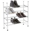 Spaceways 4 Tier Extendable Shoe Rack -Home Furnishings 395542 383994 spaceways 4 tier extendable shoe rack