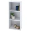 B&M Essentials 3 Tier Shelf - White -Home Furnishings 395640 essentials 3 tier shelf white