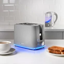 Blaupunkt 2 Slice Illuminating Toaster - Grey 7 Blaupunkt 2 Slice Illuminating Toaster - Grey -Home Furnishings 395756 blaupunkt 2 slice illuminating toaster grey 3