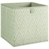 Lokken Printed Storage Cubes 2pk - Sage Diamond -Home Furnishings 395843 2pk printed lokken storage cubes sage diamond 4