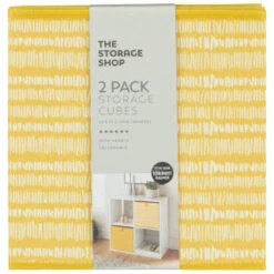 Lokken Mark Making Storage Cubes 2pk - Ochre -Home Furnishings 395847 2pk lokken ochre storage cubes mark making 2
