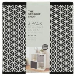 Lokken Mark Making Storage Cubes 2pk - Mono 9 Lokken Mark Making Storage Cubes 2pk - Mono -Home Furnishings 395850 2pk lokken mono storage cubes mark making 2