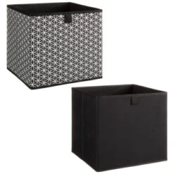 Lokken Mark Making Storage Cubes 2pk - Mono 10 Lokken Mark Making Storage Cubes 2pk - Mono -Home Furnishings 395850 2pk lokken mono storage cubes mark making 3