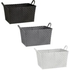 B&M Oversized Rectangular Basket - Black -Home Furnishings 395853 395866 395867 oversized rectangular basket group 1