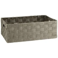 B&M Caen Set Of 3 Paper Rope Baskets - Grey -Home Furnishings 395868 caen set of 3 paper rope baskets grey 3