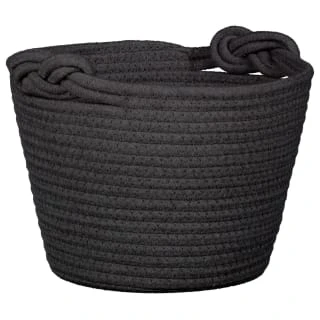 B&M Cara Rope Basket With Handle - Black 3 B&M Cara Rope Basket With Handle - Black