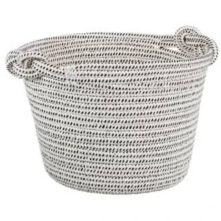 B&M Cara Rope Basket With Handle - Mono 3 B&M Cara Rope Basket With Handle - Mono