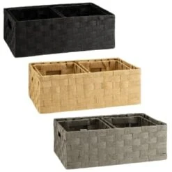 B&M Caen Set Of 3 Paper Rope Baskets - Natural 11 B&M Caen Set Of 3 Paper Rope Baskets - Natural -Home Furnishings 395883 395868 395869 caen set of 3 paper rope baskets group 1