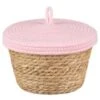 B&M Kendall Basket With Lid - Pink -Home Furnishings 395976 kendall basket with lid pink 2