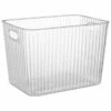 Ribbed Clear Storage Tub - Extra Large -Home Furnishings 396951 ribbed clear storage box extra large