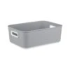 Anti Slip Medium Storage Box - Grey 1 Anti Slip Medium Storage Box - Grey -Home Furnishings 396953 anti slip medium storage box grey