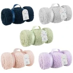 Simply Kids Teddy Throw - Lilac 11 Simply Kids Teddy Throw - Lilac -Home Furnishings 400204 400205 400206 400208 400209 simply kids teddy rolled kids throw group 1